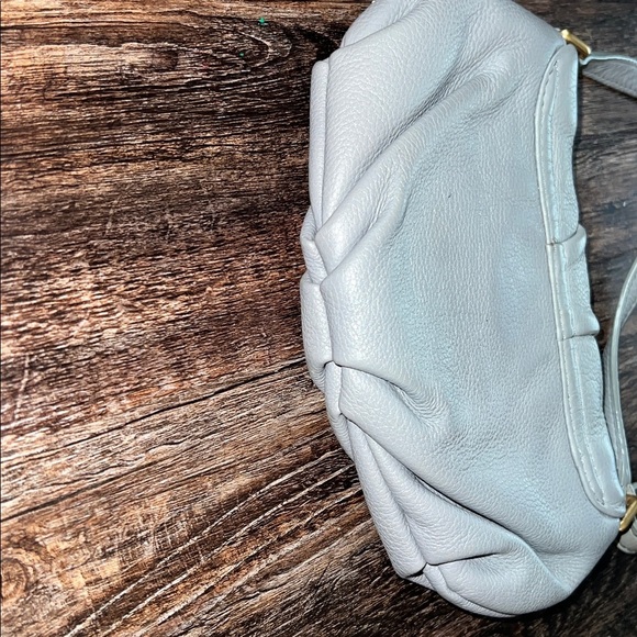 Marc By Marc Jacobs Gray Leather Bag with Gold Accents - Picture 5 of 9